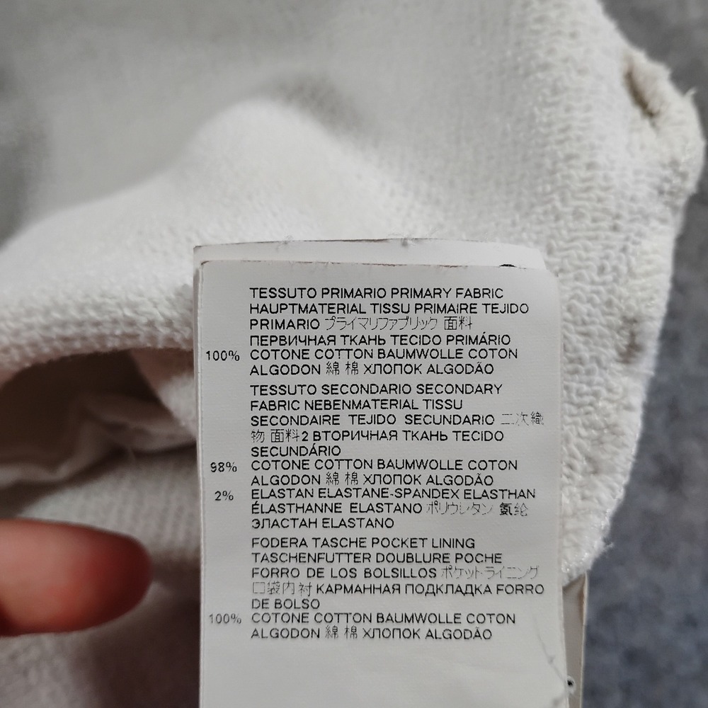 MM6 Maison Margiela White Embroidered Logo Sweatshirt Dress Short Sleeve Italy - Picture 10 of 15